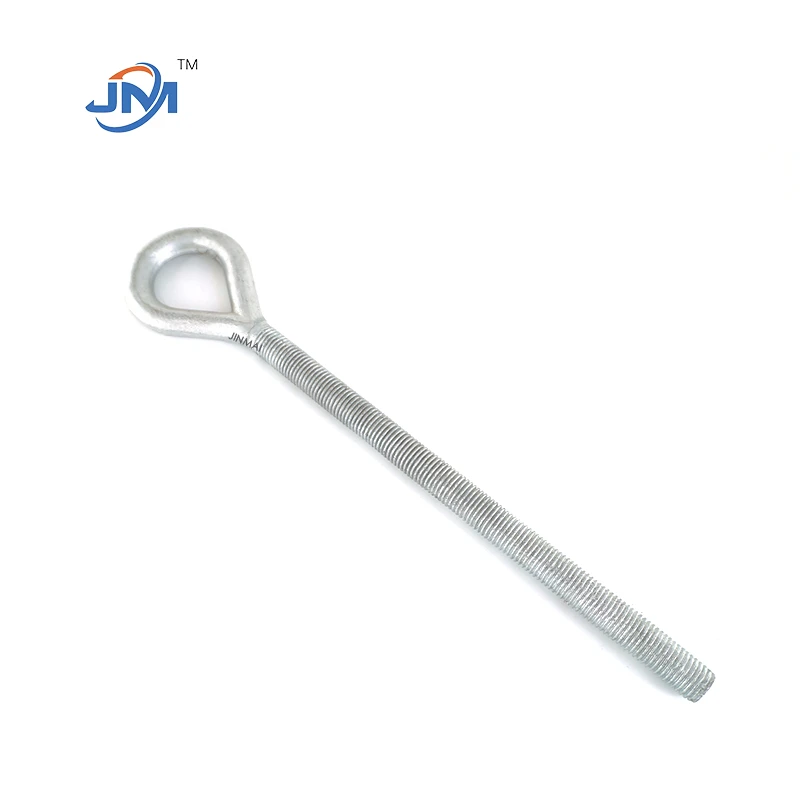 Gofannu Poeth-dip Galvanizing Oval Eye Bolt
