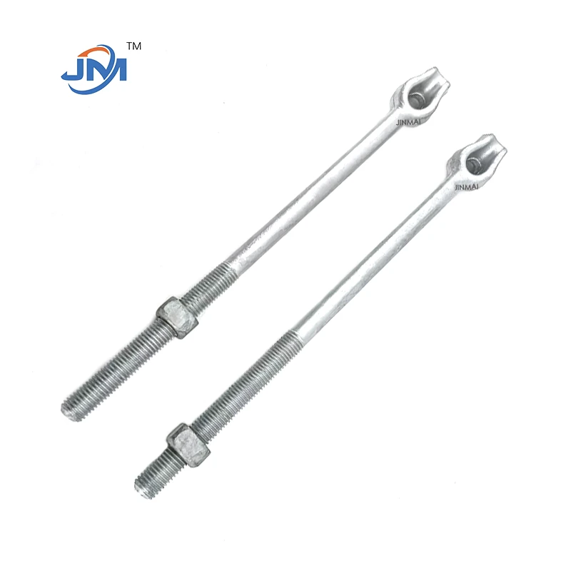 Gofannu Eyelet Sengl Anchor Rod polyn A Wire Caledwedd