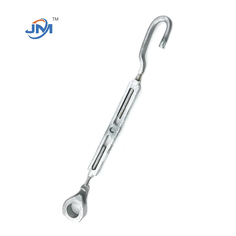 Bolltau Turnbuckle Corff Agored Galfanedig poeth